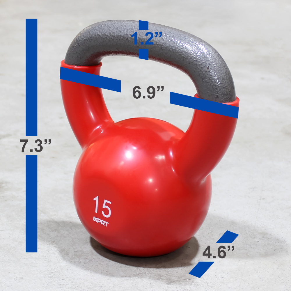 Vinyl Dipped Kettlebell for Full Body Workout
