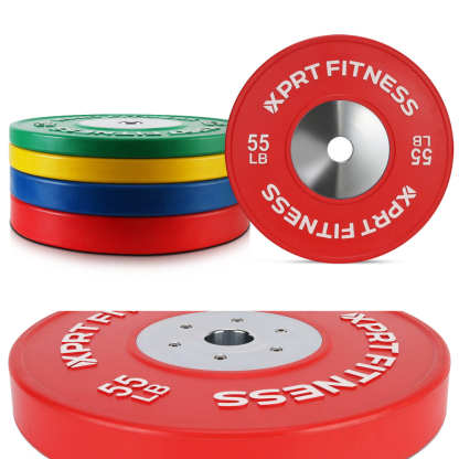 Competition Bumper Plates Set Premium Rubber Quality for Weightlifting
