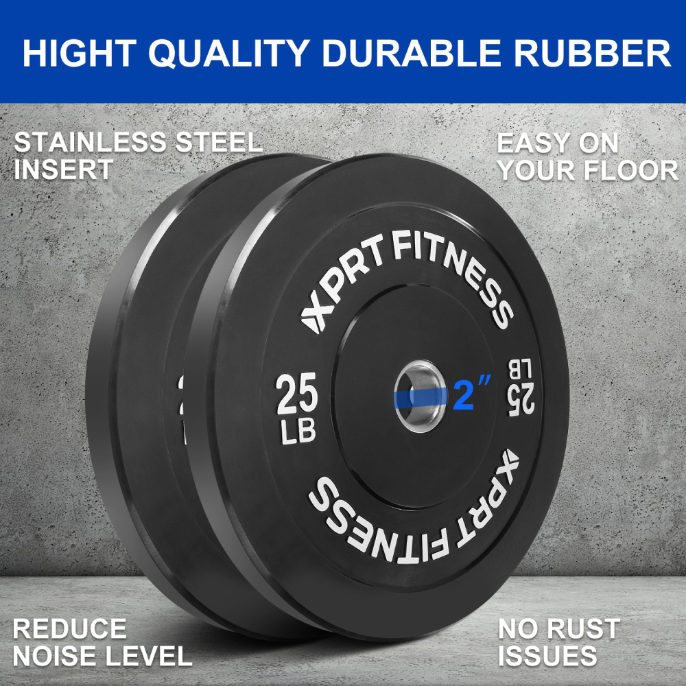 Olympic Rubber Bumper Plates High-Quality Weightlifting Plates for Olympic Bars