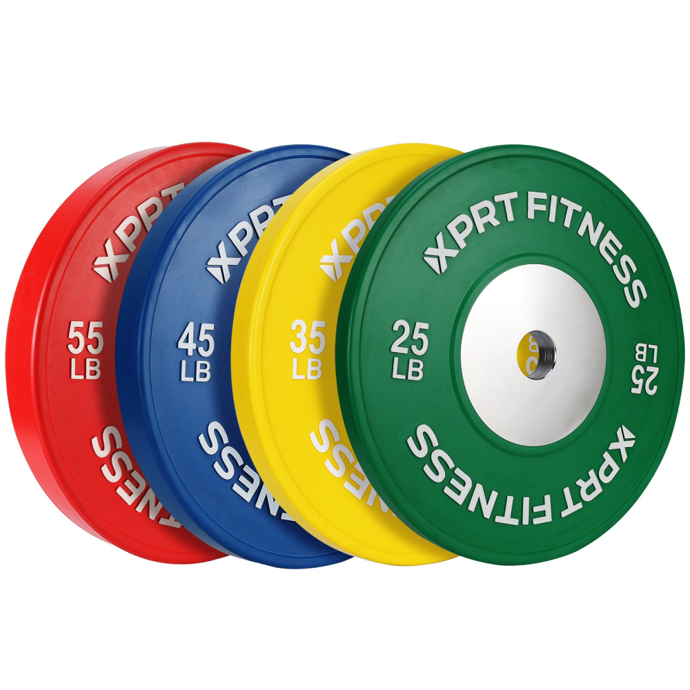 Competition Bumper Plates Set Premium Rubber Quality for Weightlifting