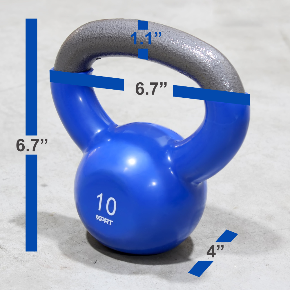Vinyl Dipped Kettlebell for Full Body Workout
