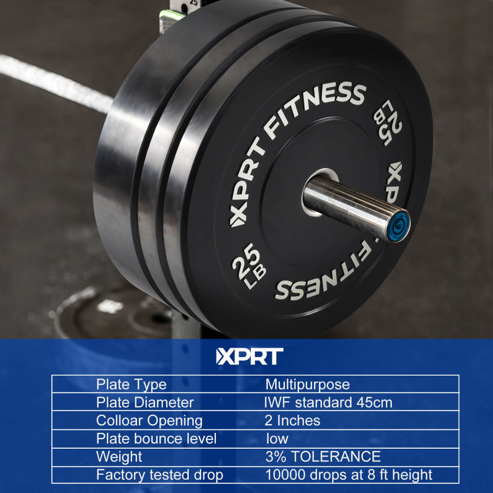Olympic Rubber Bumper Plates High-Quality Weightlifting Plates for Olympic Bars