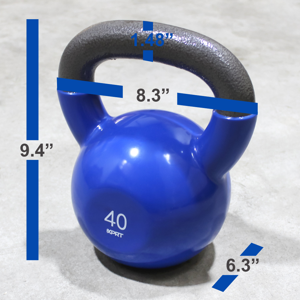 Vinyl Dipped Kettlebell for Full Body Workout