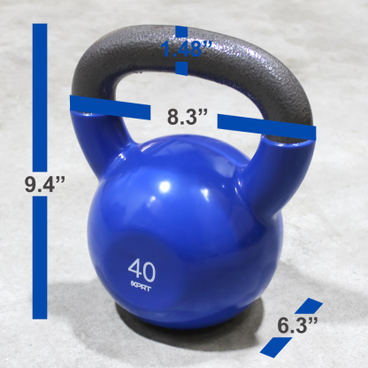 Vinyl Dipped Kettlebell for Full Body Workout
