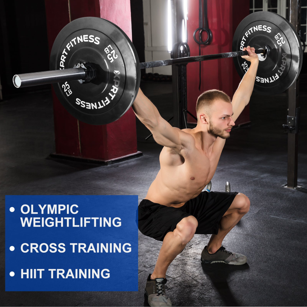 Olympic Rubber Bumper Plates High-Quality Weightlifting Plates for Olympic Bars