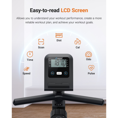 Recumbent Exercise Bike for Home with Smart Bluetooth and Exclusive App Connectivity, LCD, Heart Rate Handle, S08-Trainnox