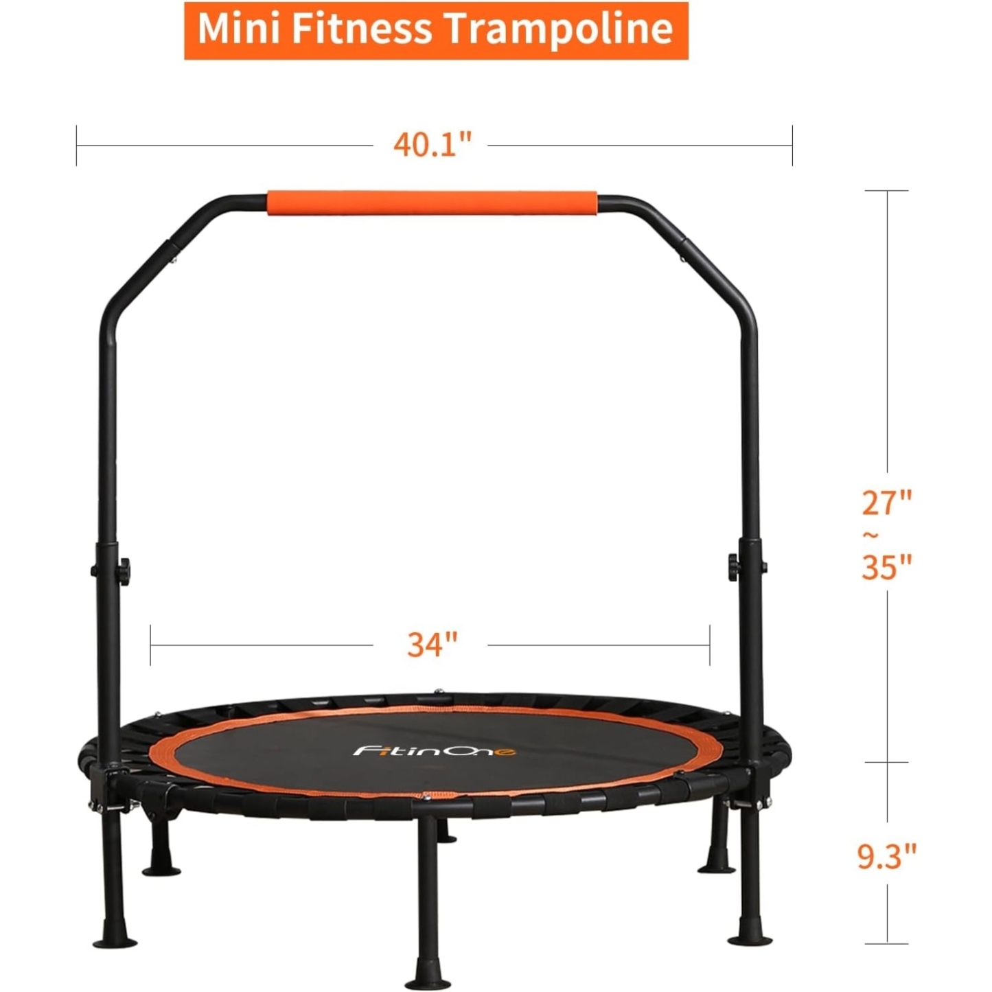 FitinOne 40"/48" Foldable Mini Trampoline