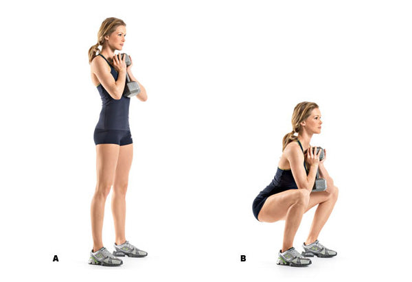 dumbbell Goblet Squats