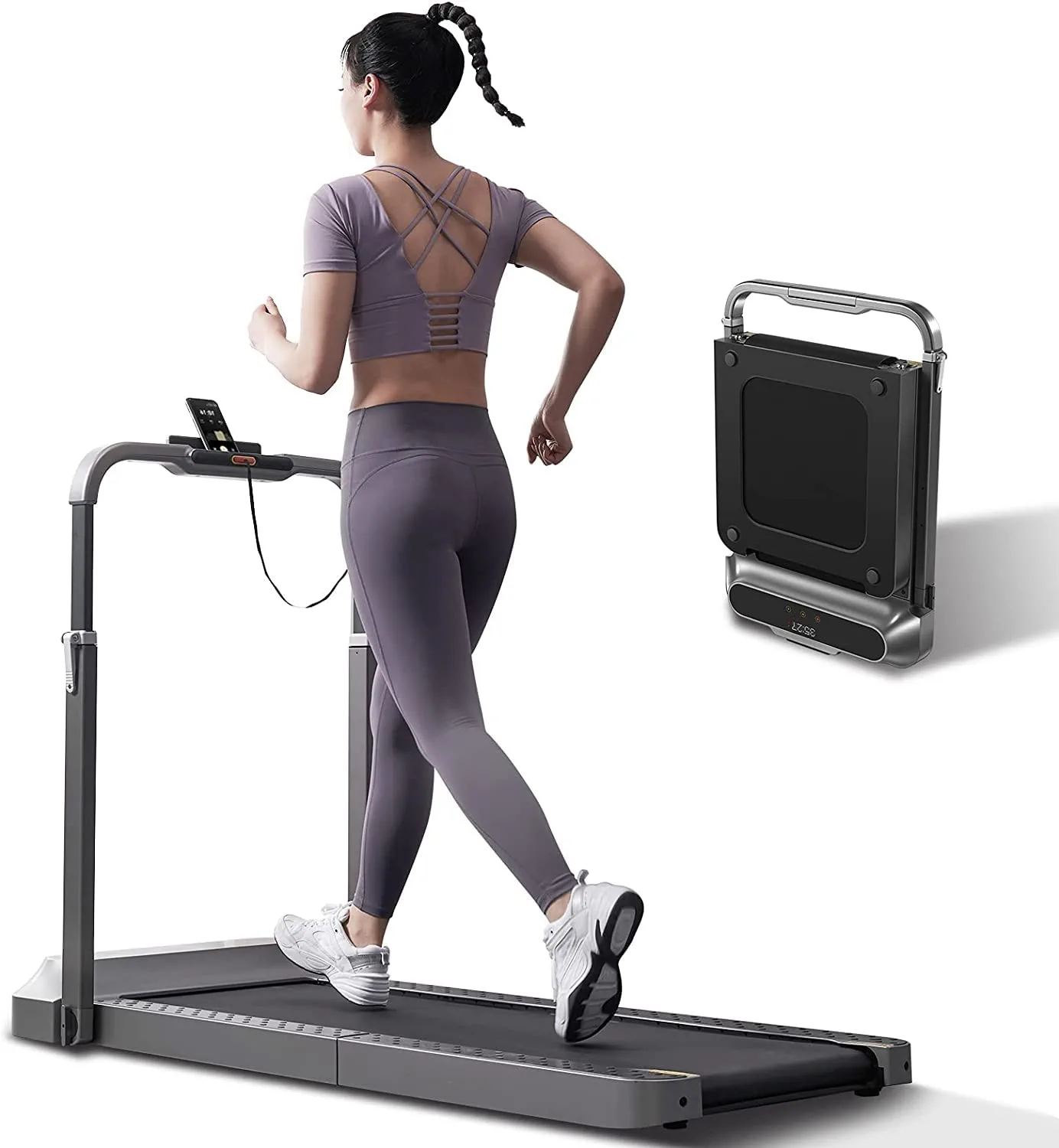 Under Desk Running and Walking Folding Easy Assembly Treadmill R2 0.3-6.2MPH, Postpartum Use is also Very Safe-Trainnox