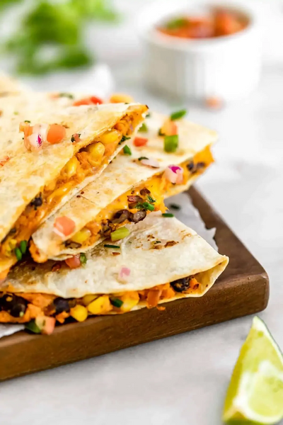 Vegan Sweet Potato Quesadillas