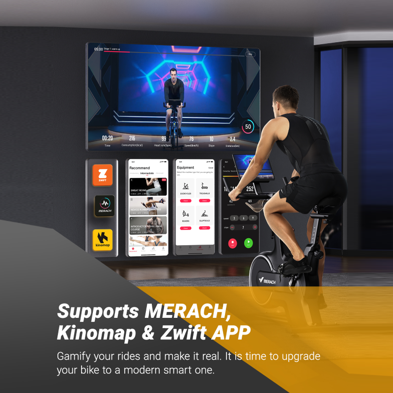 Indoor Cycling Bike for Home with Magnetic Resistance, Bluetooth Stationary Bike, iPad Holder, MR-667-Trainnox