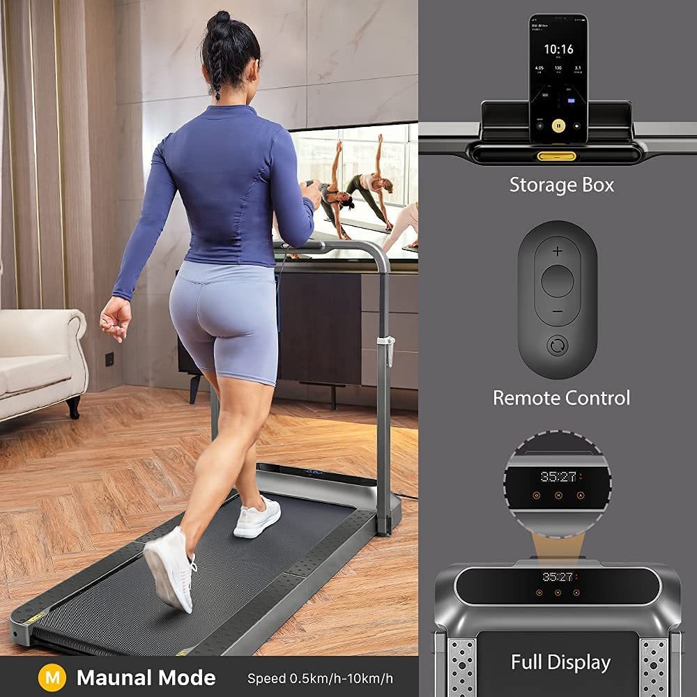 Under Desk Running and Walking Folding Easy Assembly Treadmill R2 0.3-6.2MPH, Postpartum Use is also Very Safe-Trainnox