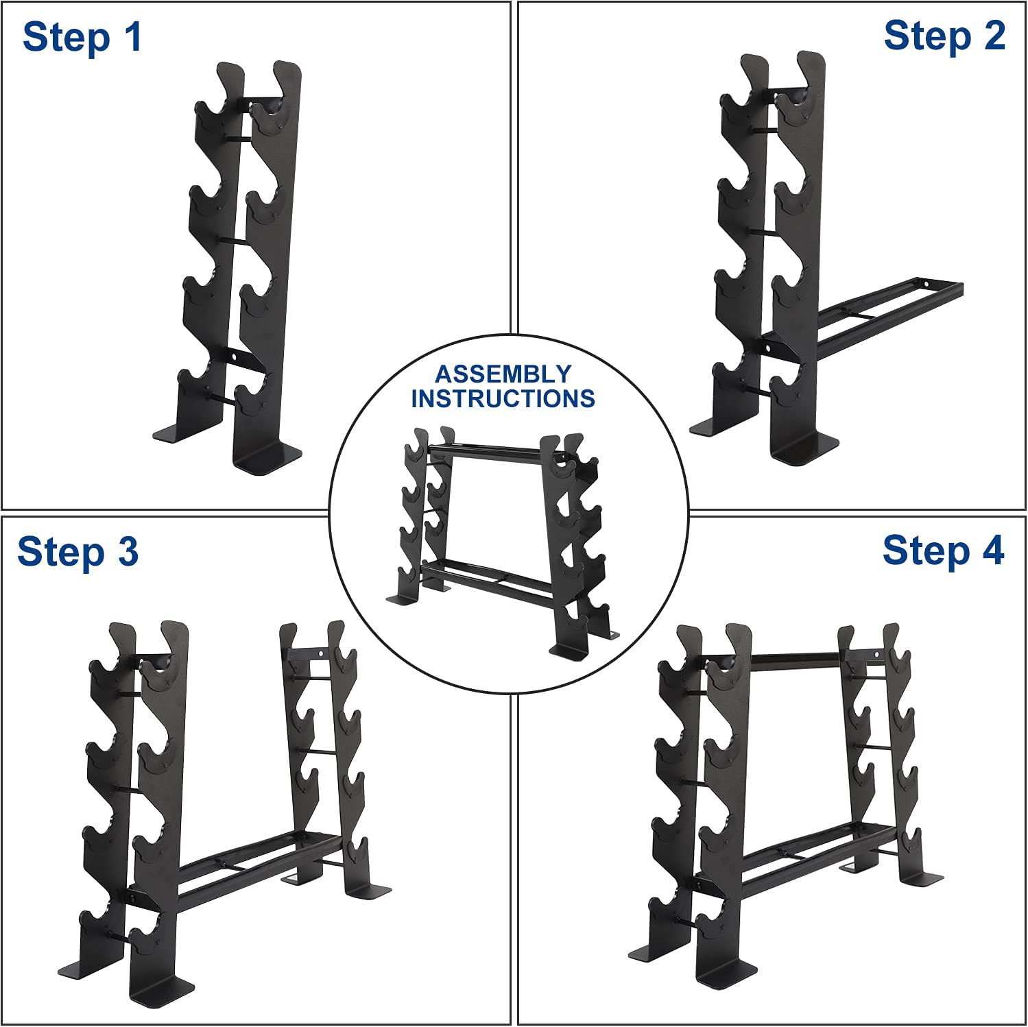 Dumbbell Rack Stand Only for Home Gym Weight Rack for Dumbbells-Trainnox