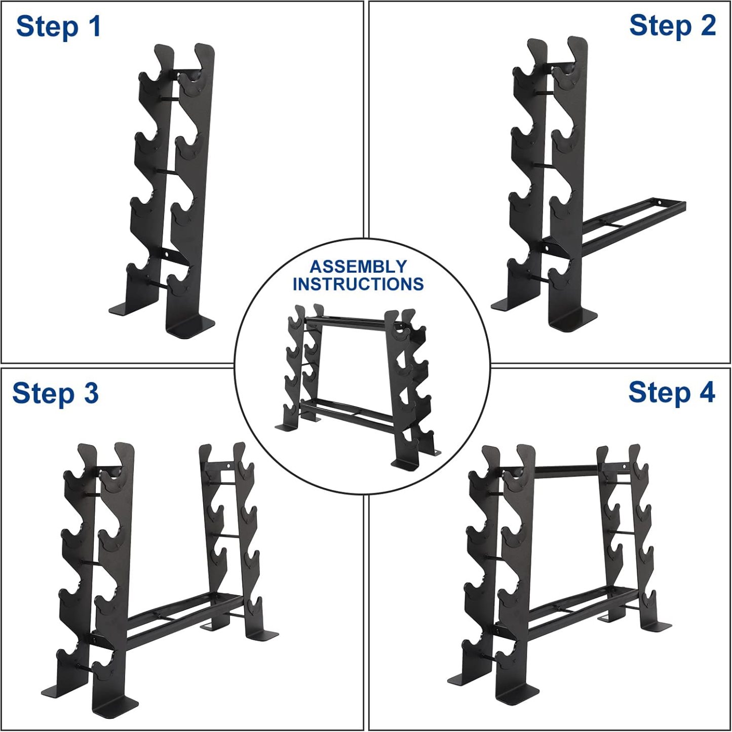 Dumbbell Rack Stand Only for Home Gym Weight Rack for Dumbbells-Trainnox