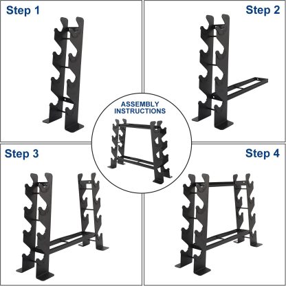 Dumbbell Rack Stand Only for Home Gym Weight Rack for Dumbbells-Trainnox