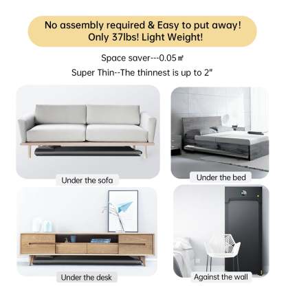 Mini Under Desk Treadmill Smart Remote for Home Small Spaces C1, Postpartum Use is also Very Safe-Trainnox