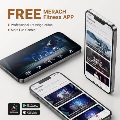 Merach Elliptical Machine for Home Compact Elliptical Trainer with MERACH App Hyper-Quiet Magnetic Drive 16 Resistance Levels 330lbs Capacity