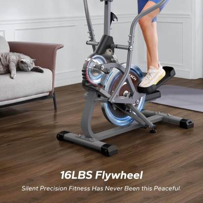 MERACH Elliptical Machines for Home 3-in-1 Cardio Climber Stepping Elliptical with APP Compact Exercise Machine and Stair Stepper 16-Level Magnetic Resistance