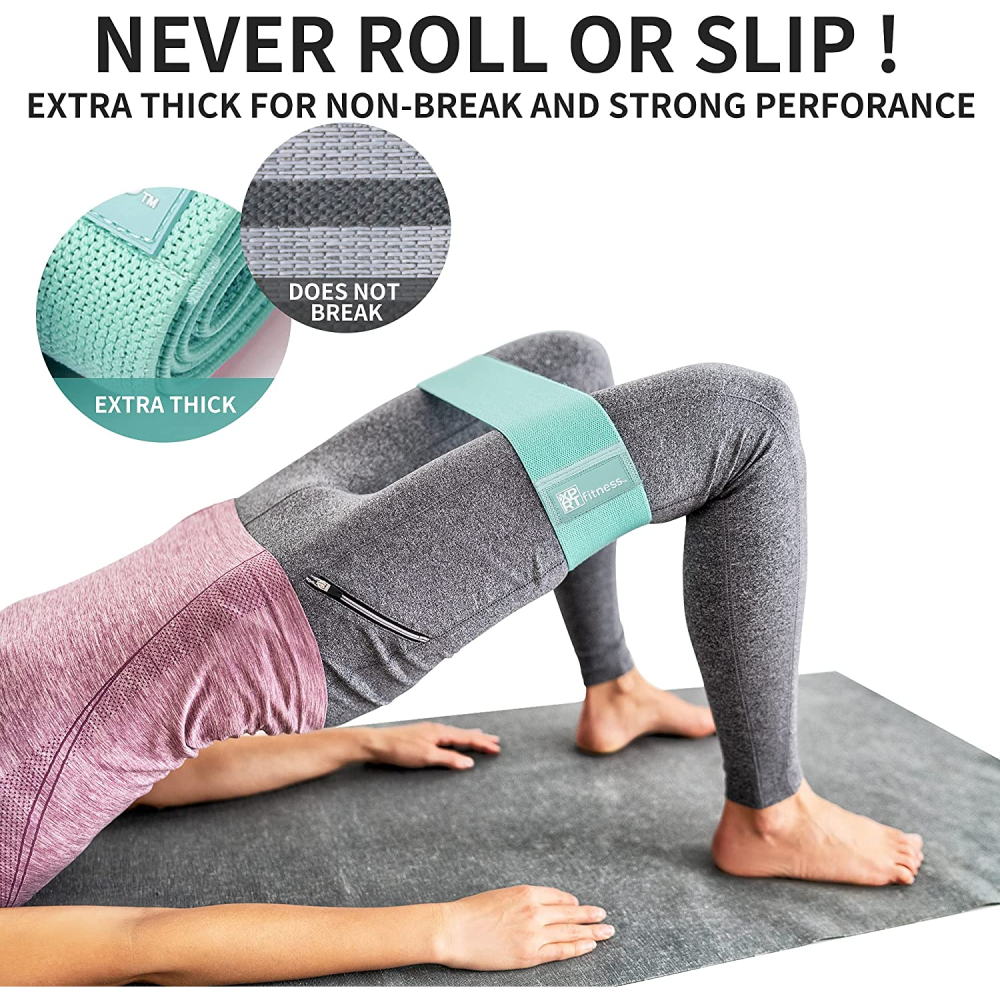 Resistance Bands Set of 3 for Booty Butt Hip-Trainnox