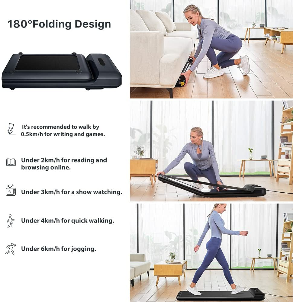 Mini Foldable Walking Treadmill for Home Office 0.5-6KM/H, Installation-Free C2, Postpartum Use is also Very Safe-Trainnox
