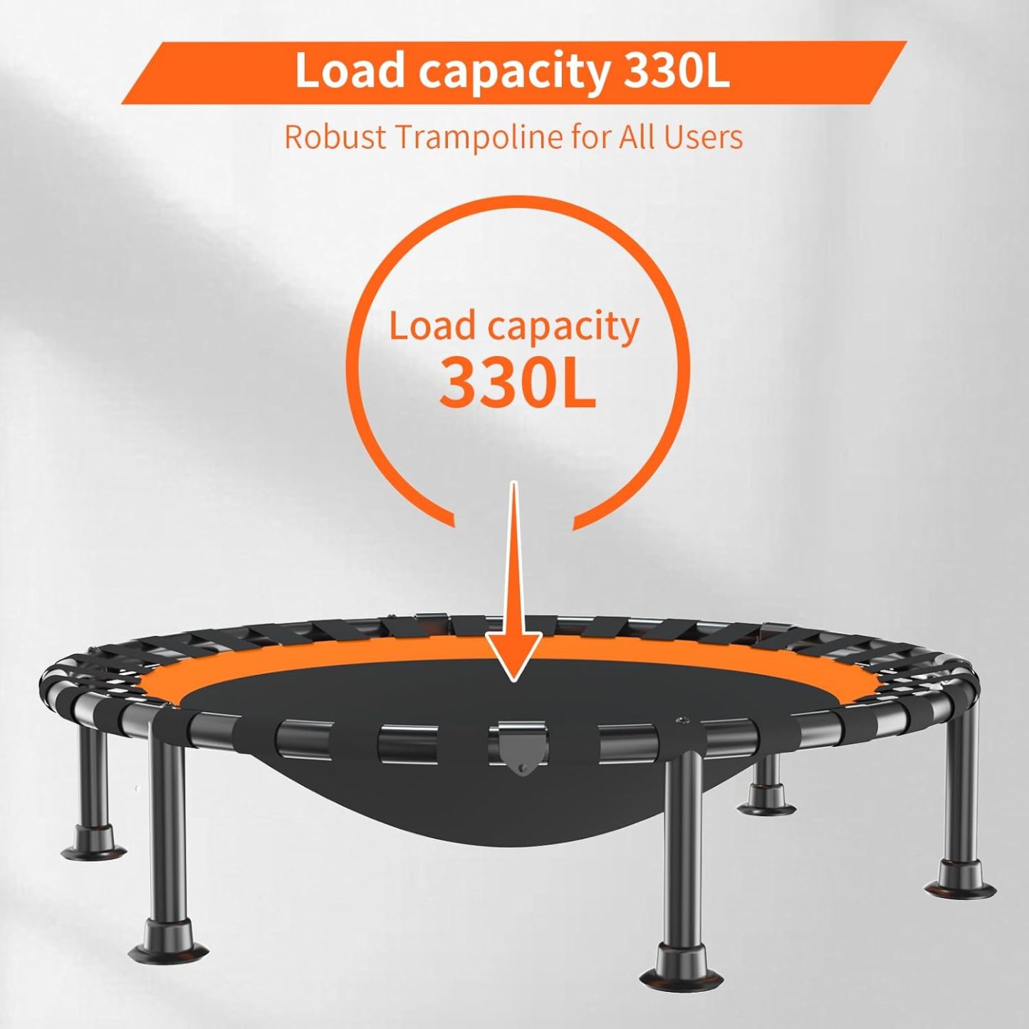 FitinOne 40"/48" Foldable Mini Trampoline