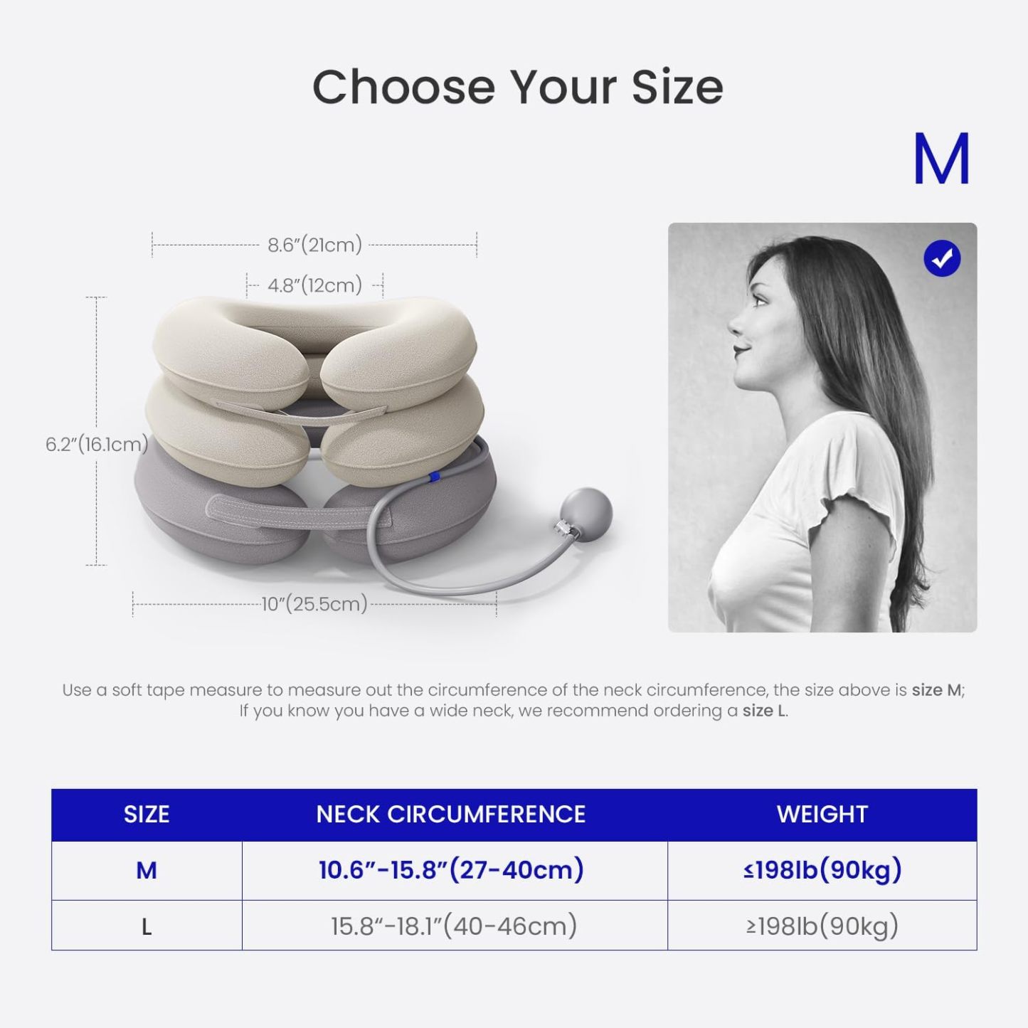 MOENMEDIC Inflatable Cervical Traction device with Head Support
