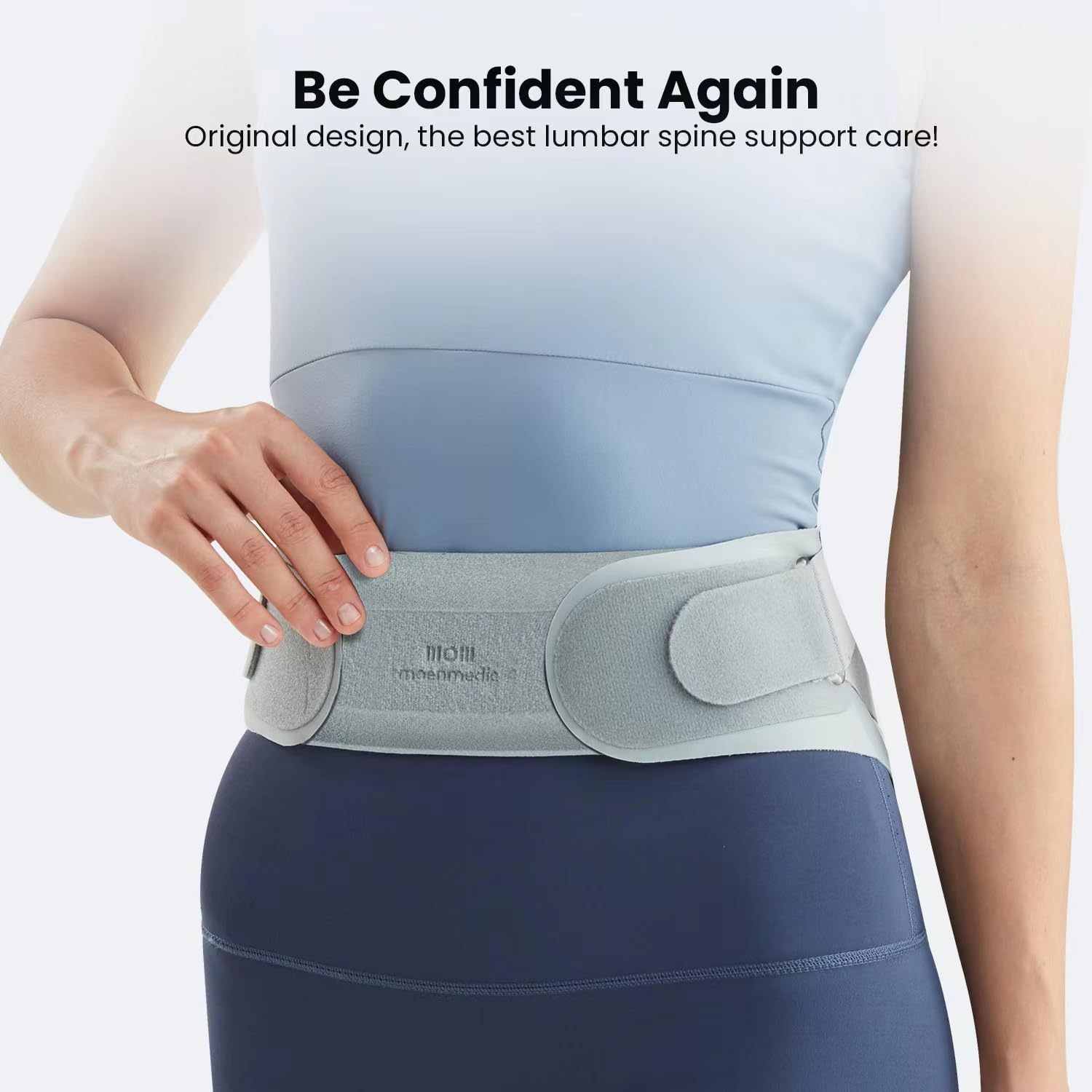 MOENMEDIC X-shaped thin and lightweight lumbar support back brace
