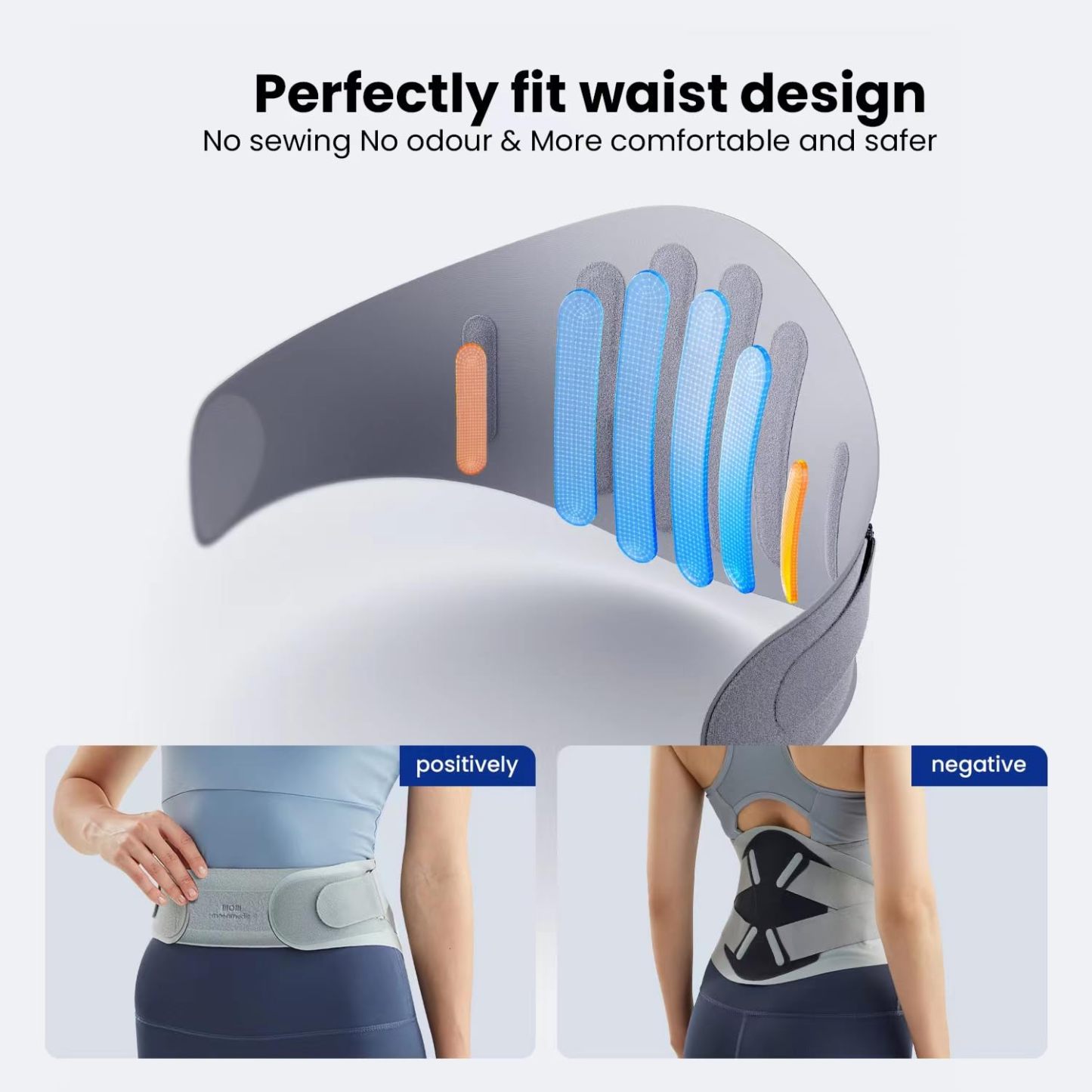 MOENMEDIC X-shaped thin and lightweight lumbar support back brace