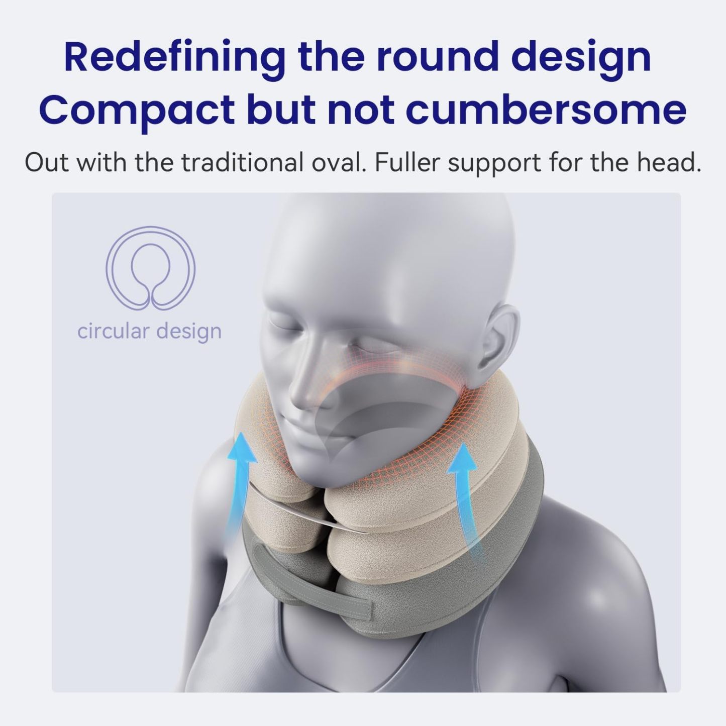 MOENMEDIC Inflatable Cervical Traction device with Head Support