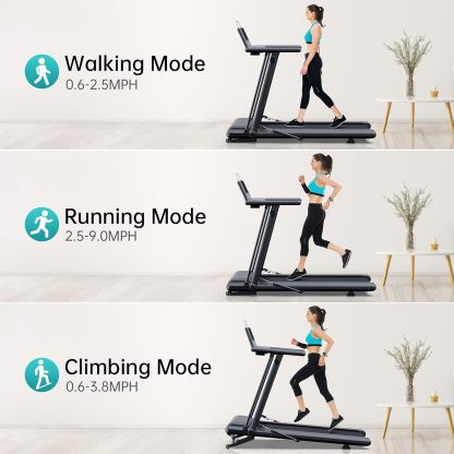 Treadmill with incline BOTORRO R5PRO Foldable Treadmill with auto incline 12 Levels