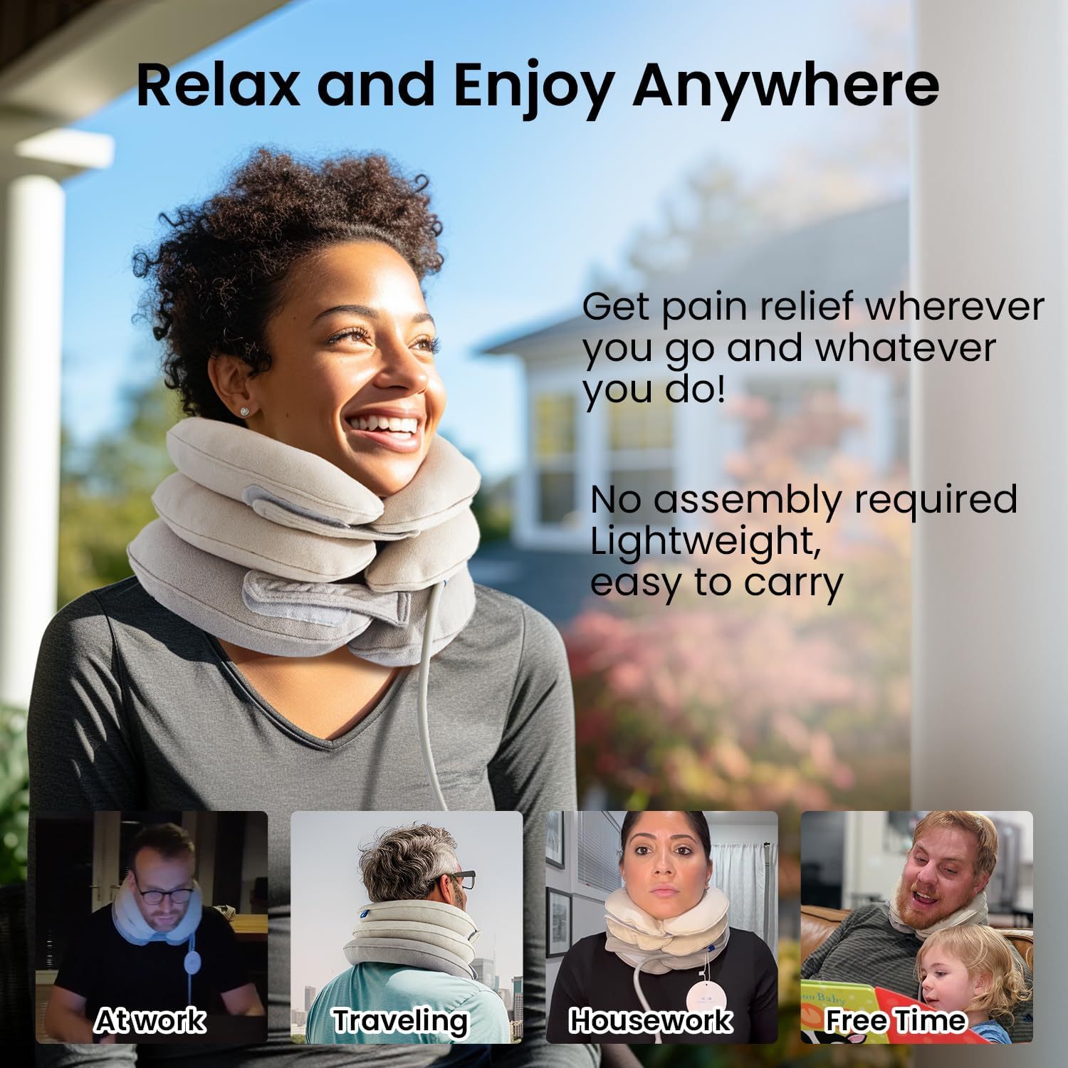 MOENMEDIC Inflatable Cervical Traction device with Head Support