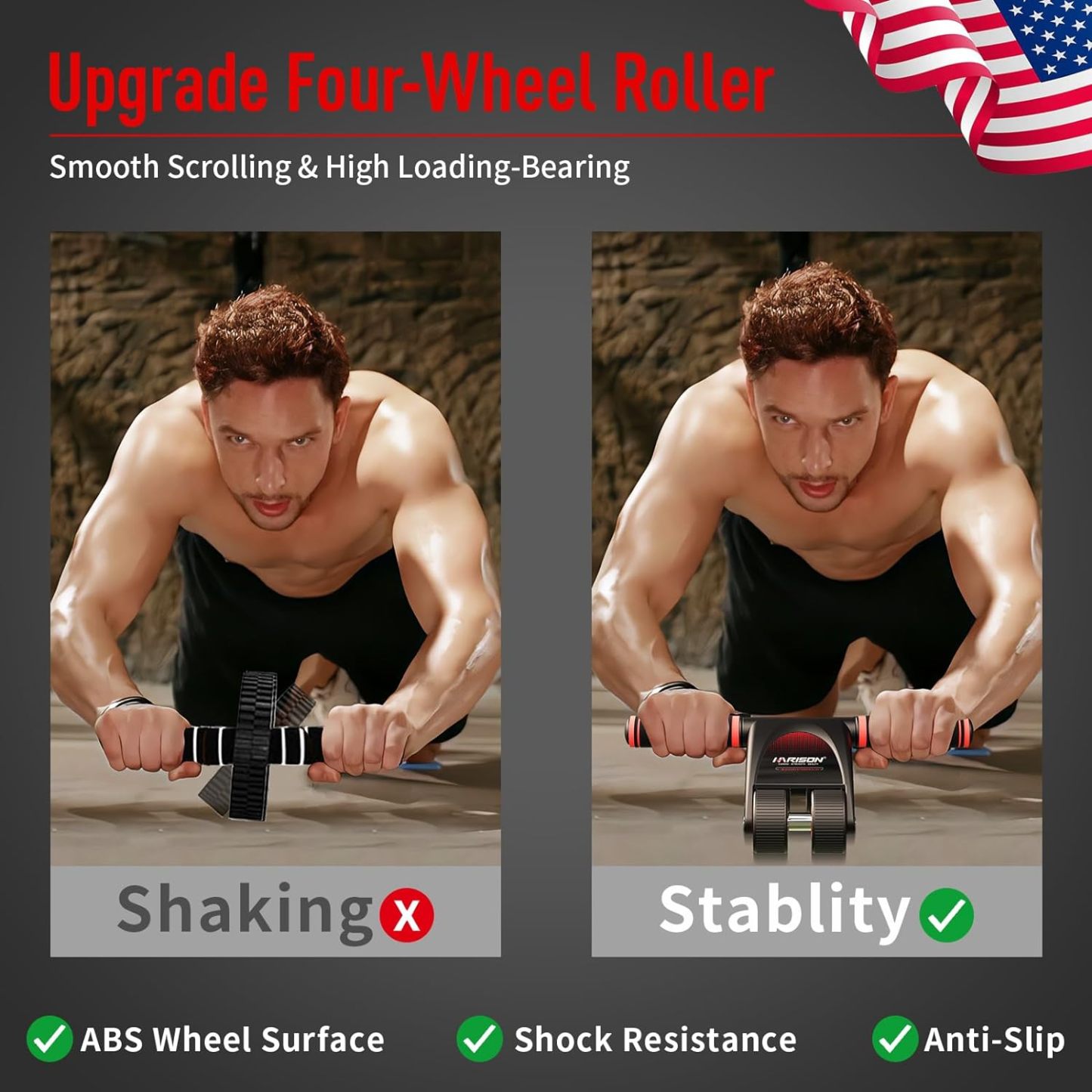 HARISON Ab Roller Wheel for Core Workout HR-416 Ab Roller