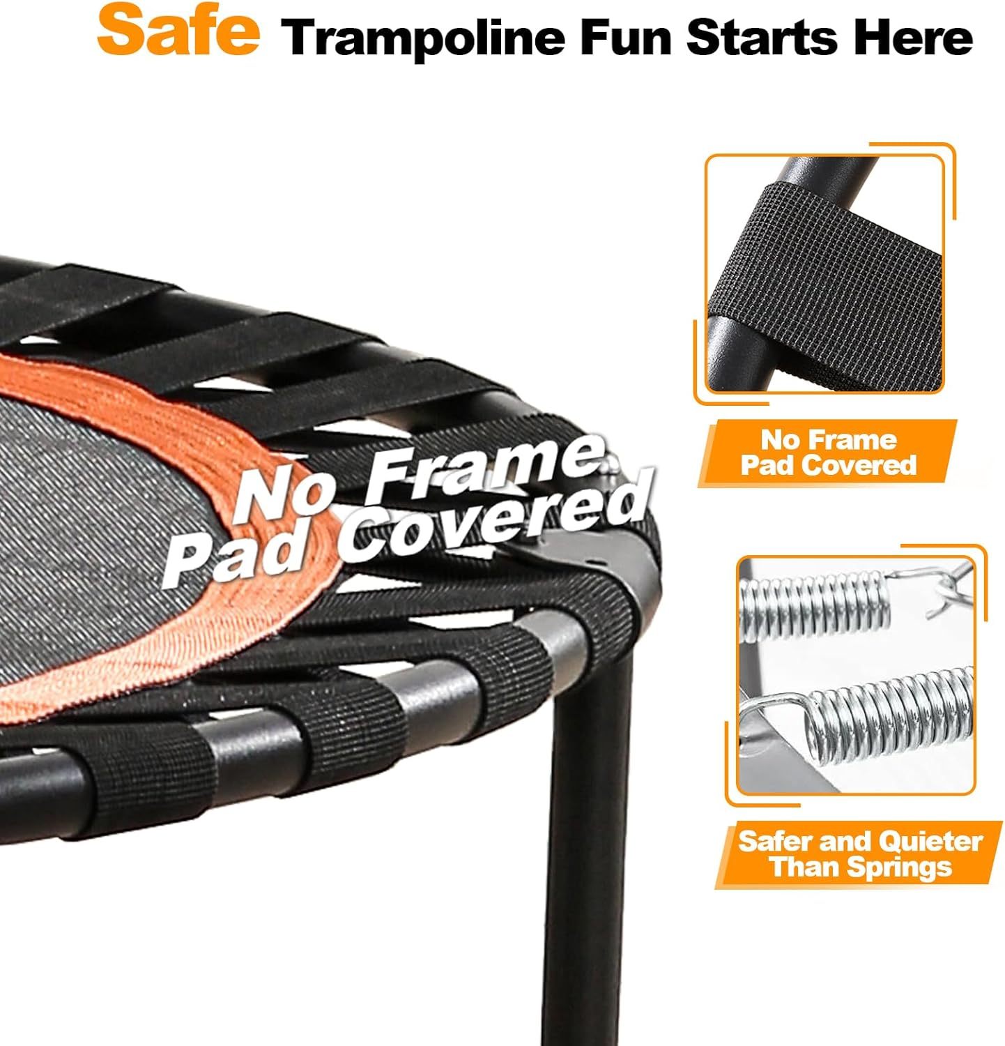 FitinOne 40"/48" Foldable Mini Trampoline