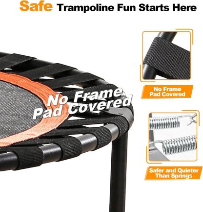 FitinOne 40"/48" Foldable Mini Trampoline 