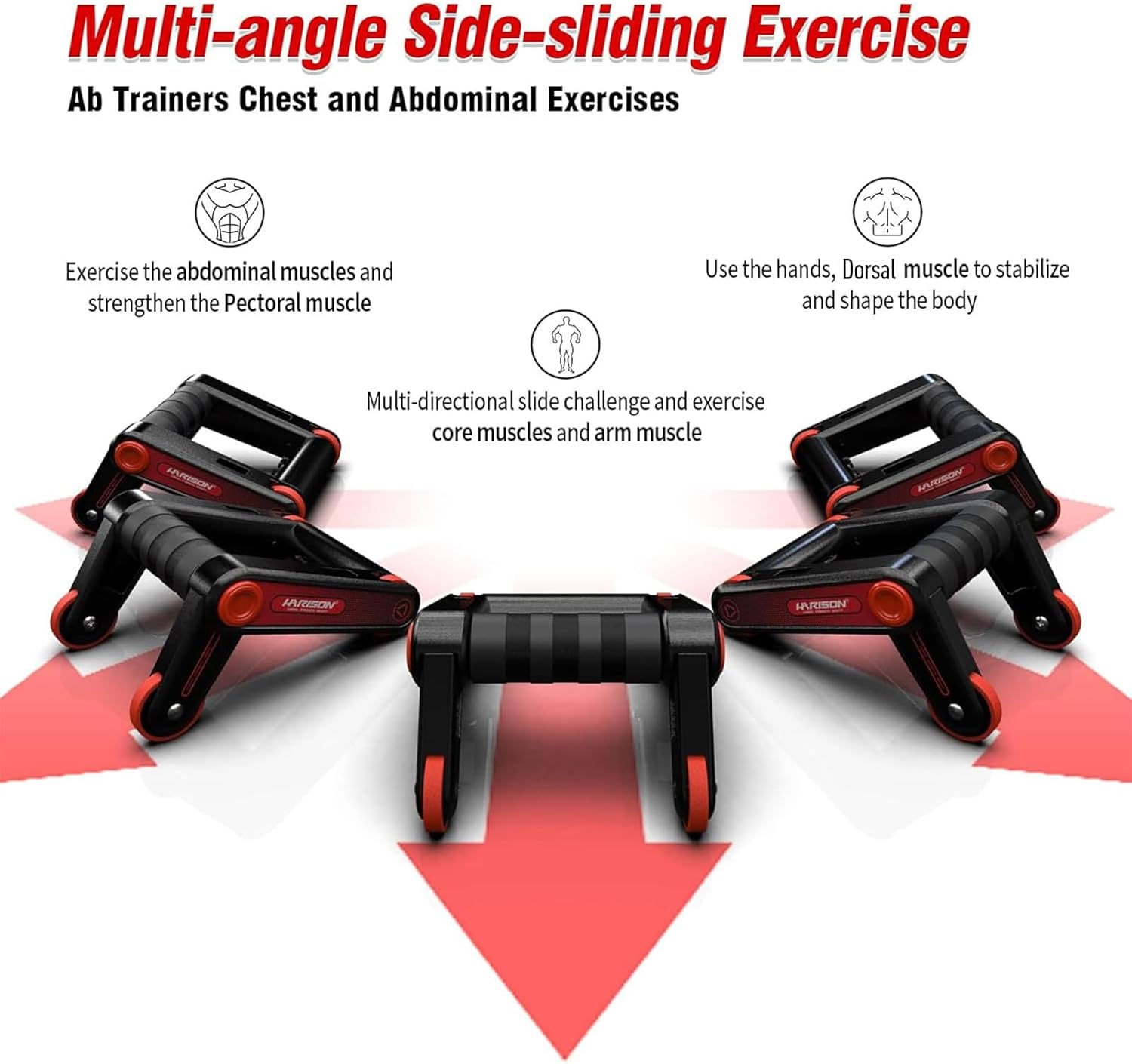 HARISON Ab Roller Wheel for Core Workout HR-415 Ab Roller (1 Set)
