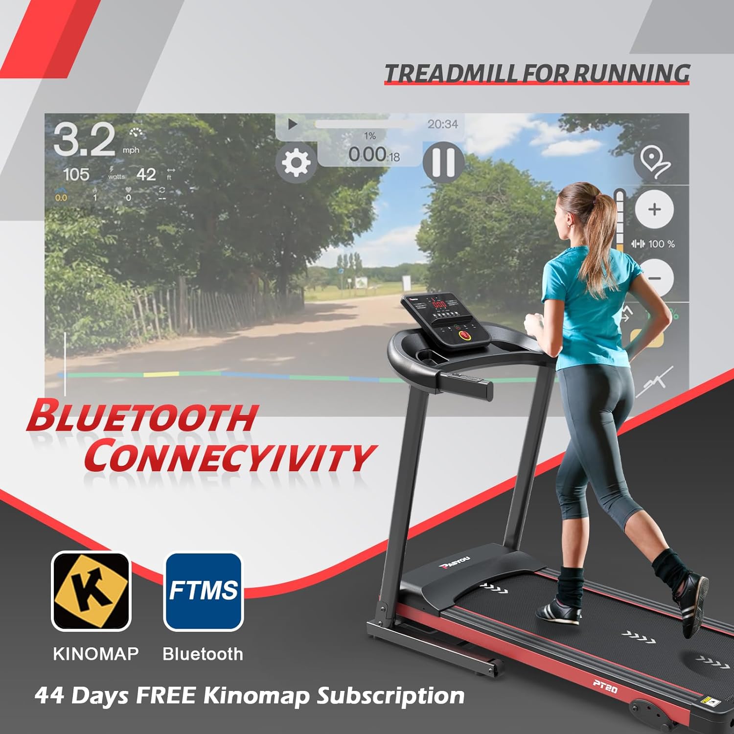 PASYOU Foldable Treadmill for Home