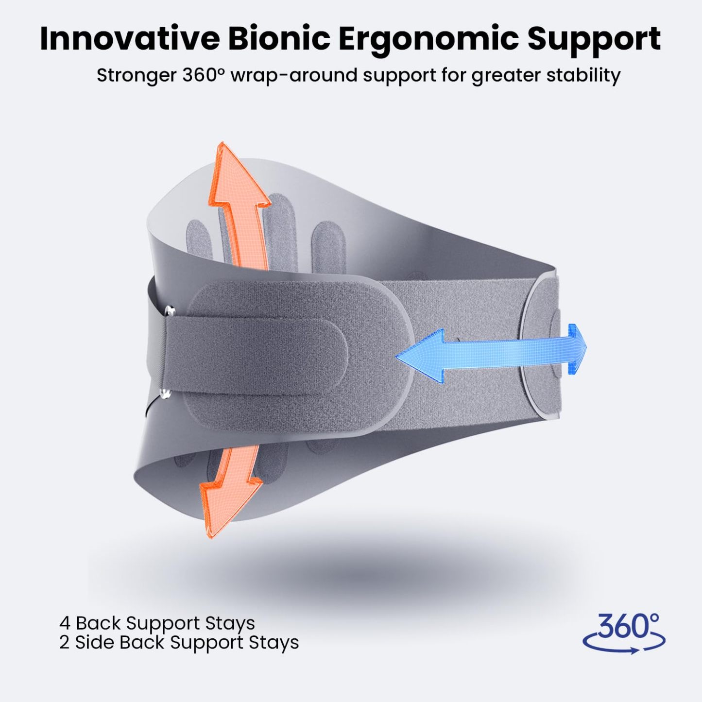 MOENMEDIC X-shaped thin and lightweight lumbar support back brace
