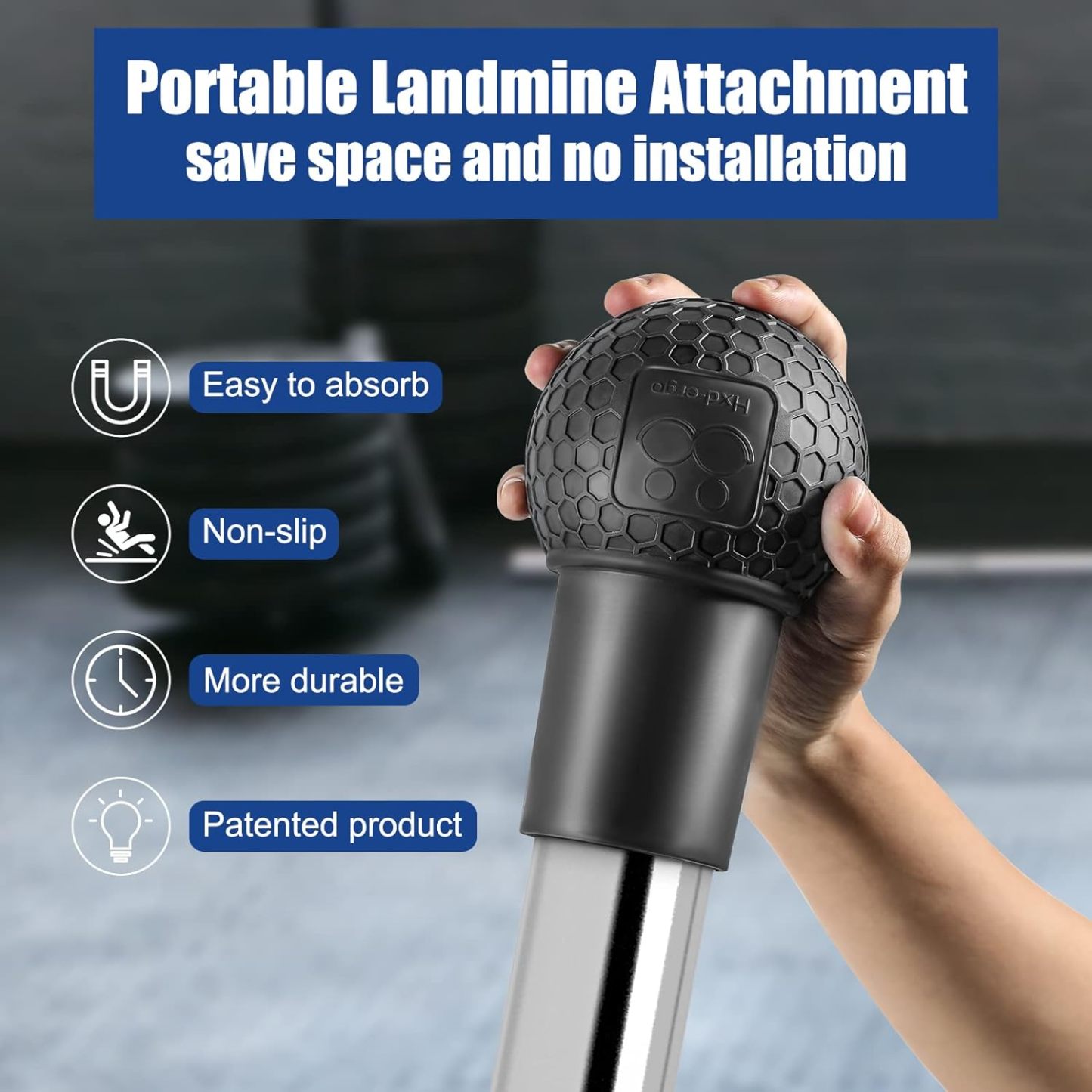 Natural Rubber Landmine Attachment for 2 Inch Olympic Bars