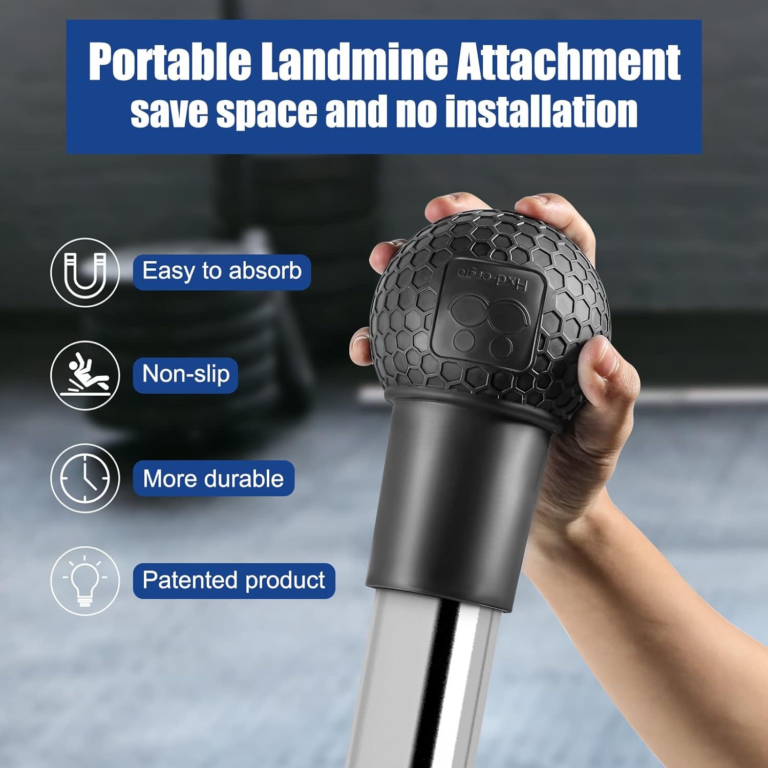 Natural Rubber Landmine Attachment for 2 Inch Olympic Bars