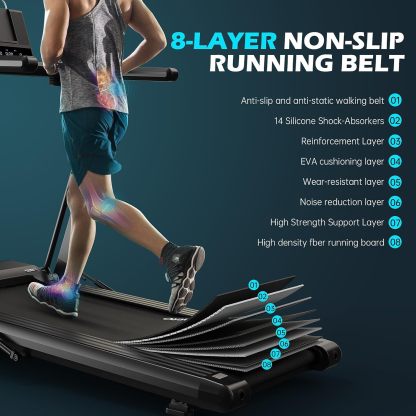 Treadmill with incline BOTORRO R5PRO Foldable Treadmill with auto incline 12 Levels