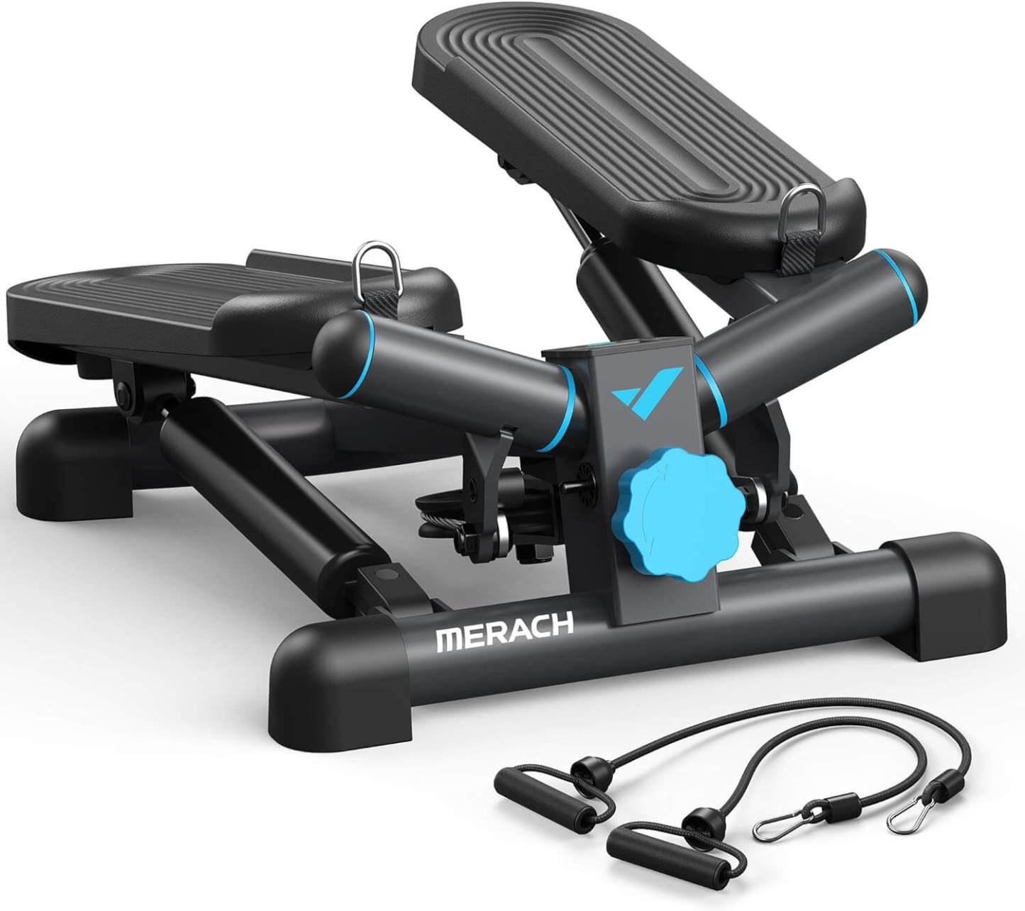 Merach Mini Stepper with Resistance Bands for Full Body Workout Twist