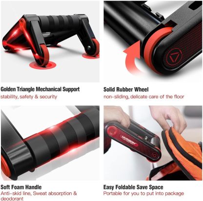 HARISON Ab Roller Wheel for Core Workout HR-415 Ab Roller (1 Set)