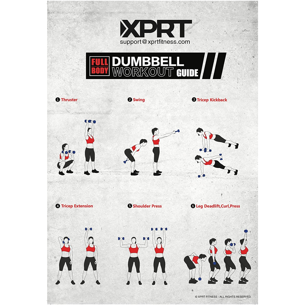 32 lb. Neoprene Dumbbell Set with Rack-Trainnox