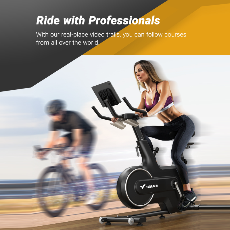 Indoor Cycling Bike for Home with Magnetic Resistance, Bluetooth Stationary Bike, iPad Holder, MR-667-Trainnox