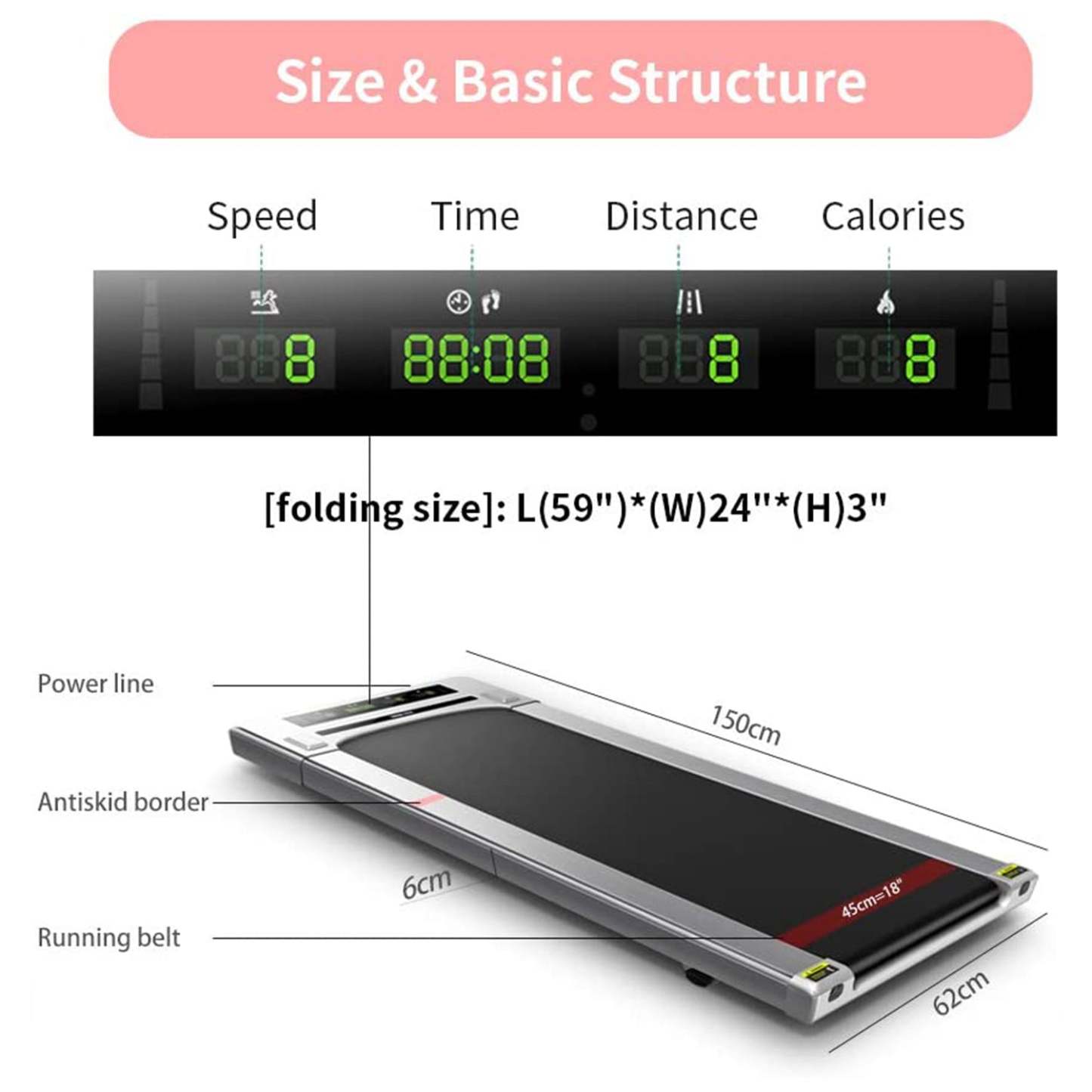 Under Desk Treadmill with Smart Remote for Home Office Installation-Free, Postpartum Use is also Very Safe-Trainnox
