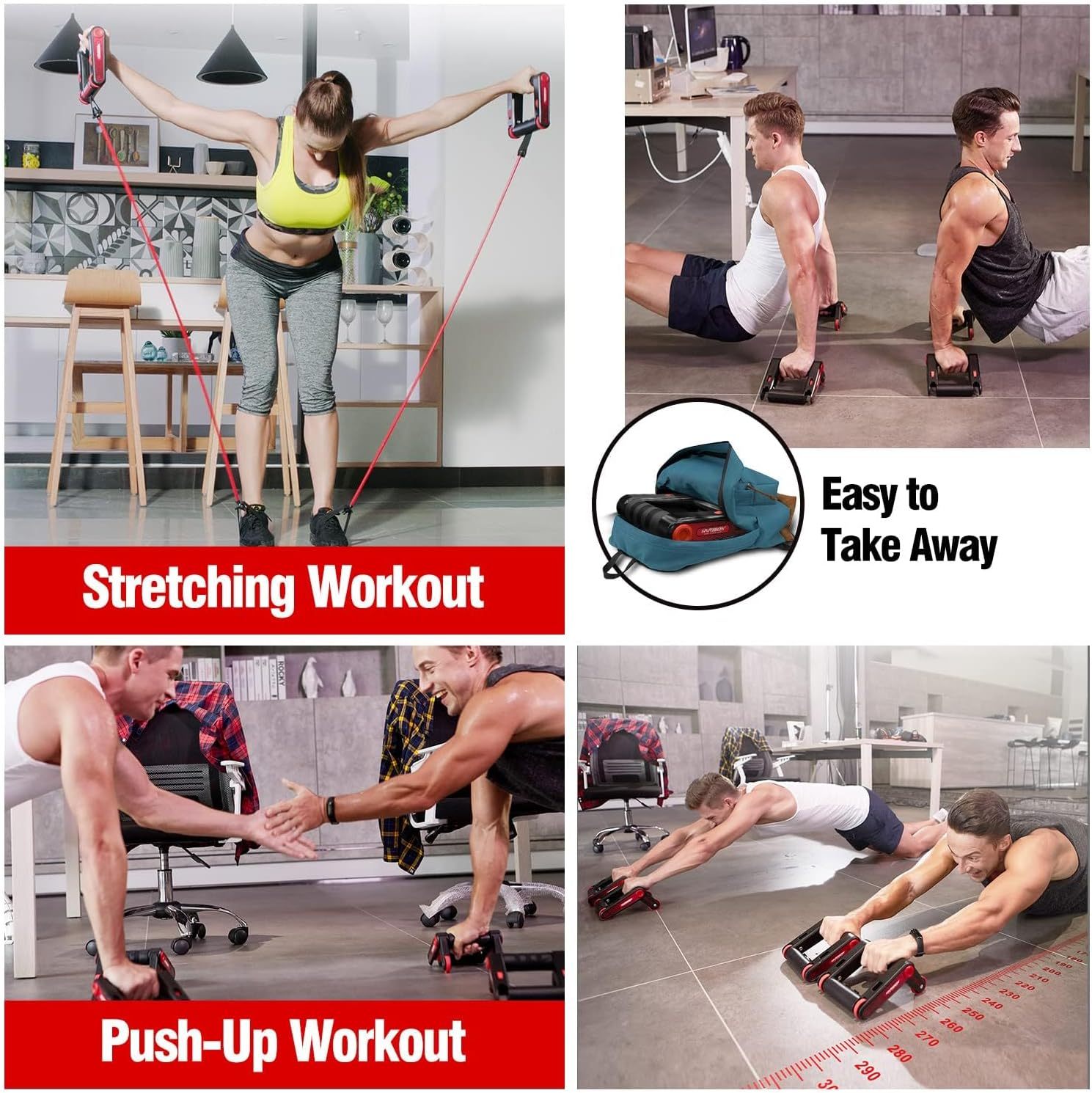 HARISON Ab Roller Wheel for Core Workout HR-415 Ab Roller (1 Set)