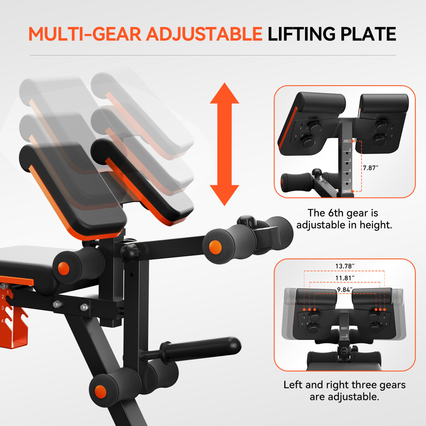 PRE-SALE DAV Adjustable Preacher Curl Weight Bench With Leg Extension