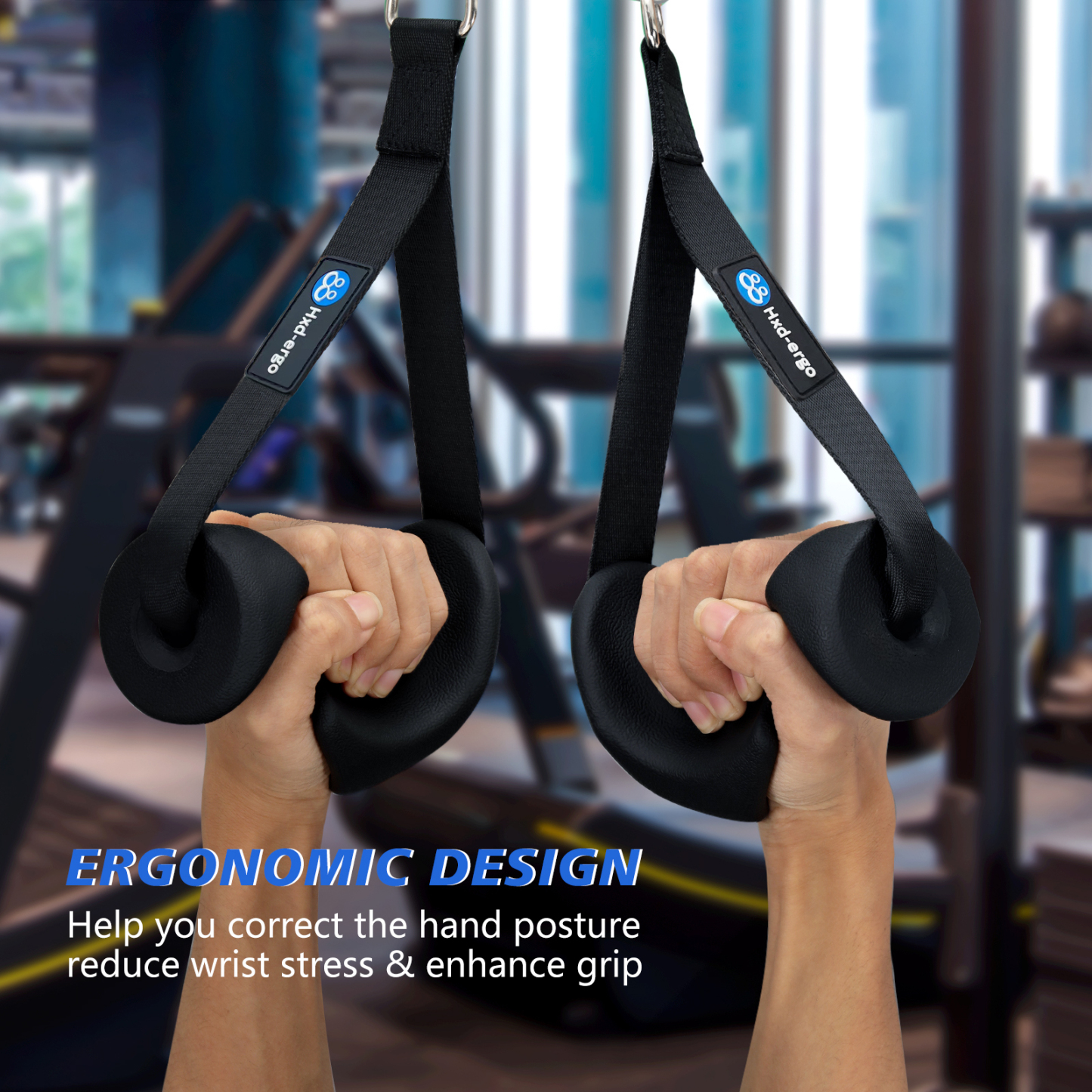 Ergonomic Heavy Duty Cable Machine Handles for Strength Training Workout