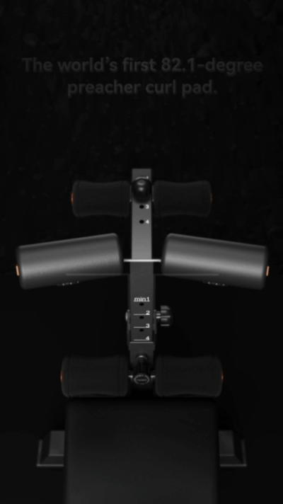 DAV Adjustable Preacher Curl Weight Bench With Leg Extension