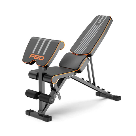 workout bench with weights